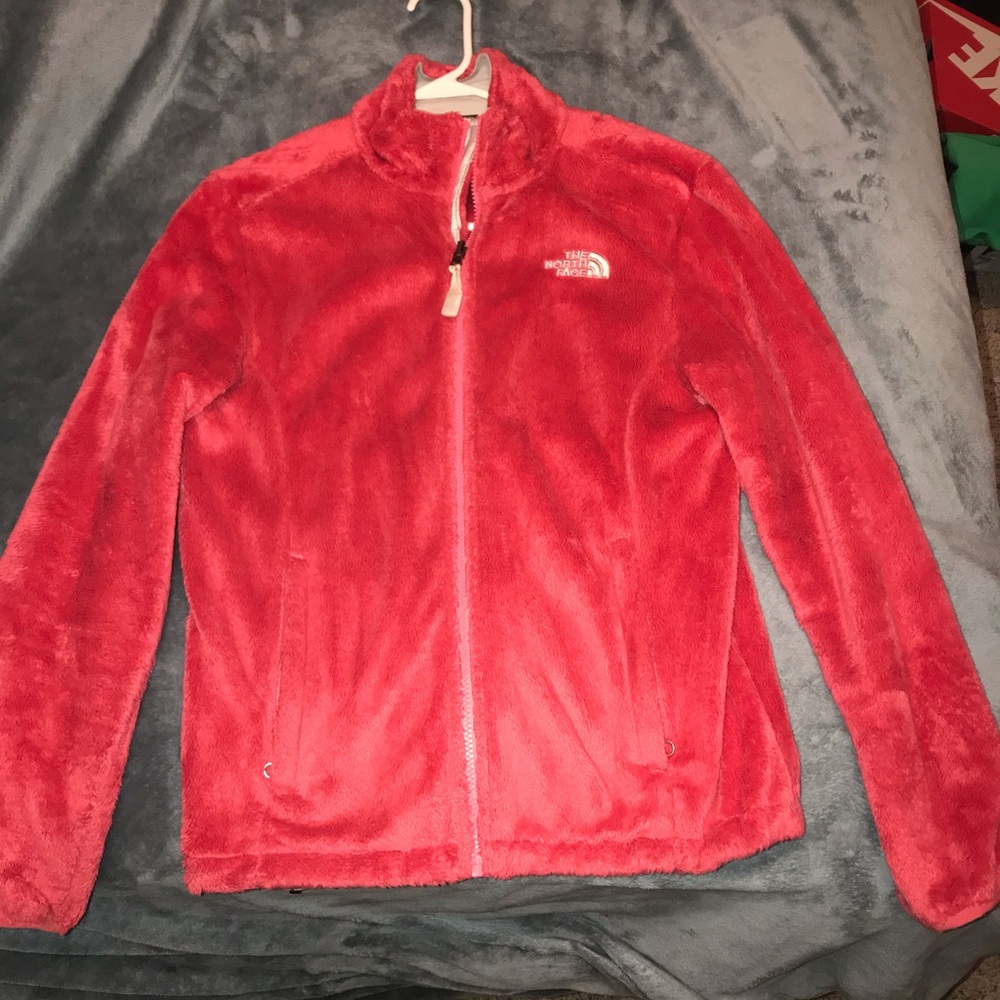 North face fuzzy jacket